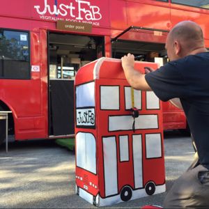 Mini Just FaB setup  at Just FaB - Food Bus in East London