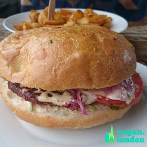 Just Fab Burger at Just FaB - Food Bus in East London