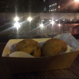 Vegan Arancini at Just FaB - Food Bus in East London