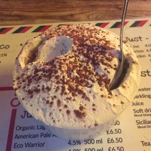 Vegamisu at Just FaB - Food Bus in East London