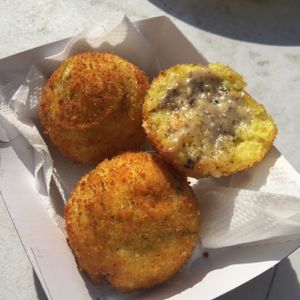 beautiful arancini  at Just FaB - Food Bus in East London