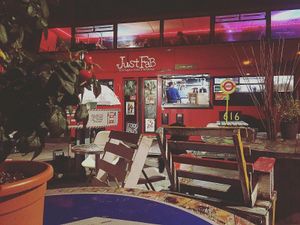 JustFab food bus at Just FaB - Food Bus in East London