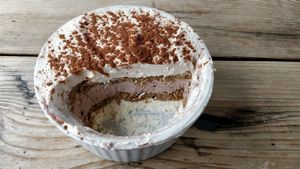 Vegamisu made with tea cookies :/ is ok i guess at Just FaB - Food Bus in East London