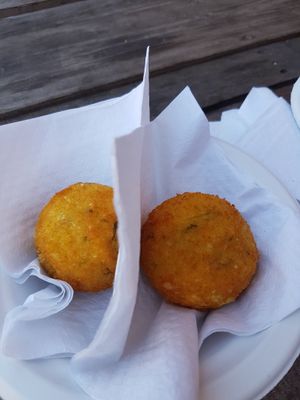 Delicious Arancini at Just FaB - Food Bus in East London