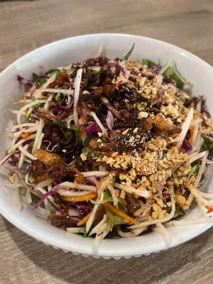 This green papaya salad is drool-worthy!!   at The Purple Mint - El Cajon Blvd in San Diego