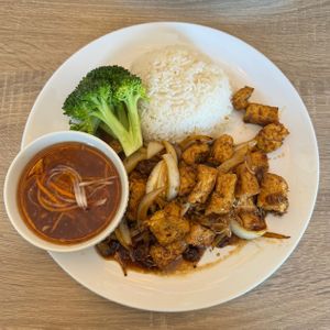 lemongrass tofu   at The Purple Mint - El Cajon Blvd in San Diego