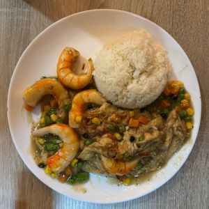 prawns in lobster sauce   at The Purple Mint - El Cajon Blvd in San Diego