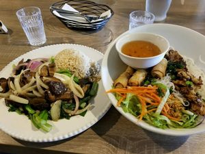 our lunch at The Purple Mint - El Cajon Blvd in San Diego