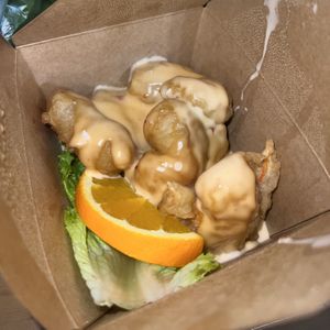 fiery shrimp takeout  at The Purple Mint - El Cajon Blvd in San Diego