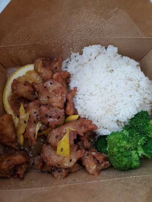 Orange chicken at The Purple Mint - El Cajon Blvd in San Diego