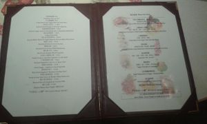 Menu at Joyous Vegetarian in Kowloon