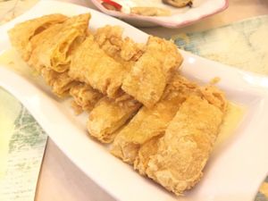 Veg duck at Joyous Vegetarian in Kowloon