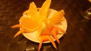 Oranges refresher at Vegesana & One Ramen in Barcelona