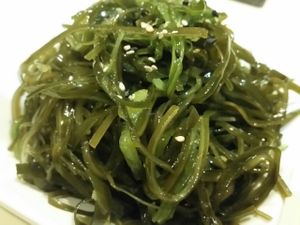 Japanese salad..  seaweed. part of set meal at Vegesana & One Ramen in Barcelona