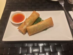 spring rolls  at Vegesana & One Ramen in Barcelona