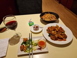 All Lunch special, dessert to come at Vegesana & One Ramen in Barcelona