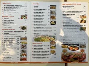 Menu - * indicates vegetarian; many can be made vegan   at Vegesana & One Ramen in Barcelona