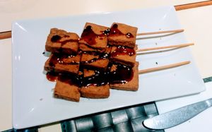 Tofu sticks at Vegesana & One Ramen in Barcelona