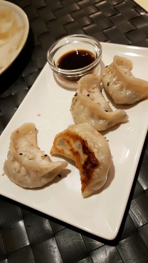gyozas at Vegesana & One Ramen in Barcelona