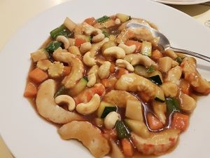 vegan gambas at Vegesana & One Ramen in Barcelona