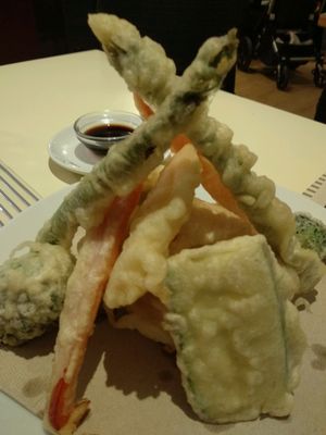 Tempura Vegetables at Vegesana & One Ramen in Barcelona