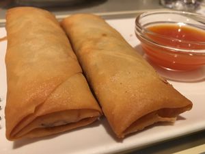 Spring rolls at Vegesana & One Ramen in Barcelona