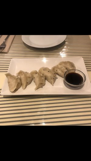 Vegan gyozas  at Vegesana & One Ramen in Barcelona