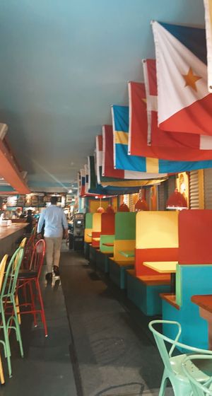 inside seating   at Dat Dog - Magazine St in New Orleans