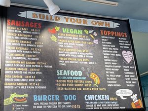 Menu  at Dat Dog - Magazine St in New Orleans