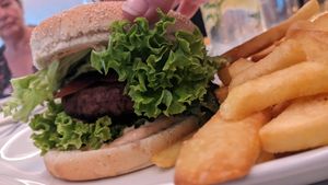 BBQ burger at Landhaus Beckmann in Kalkar