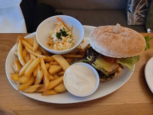Double Black Bean Burger at Landhaus Beckmann in Kalkar