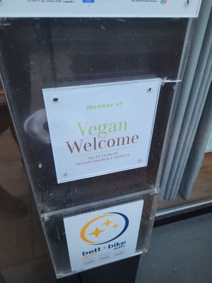 Hotel entrance at Landhaus Beckmann in Kalkar