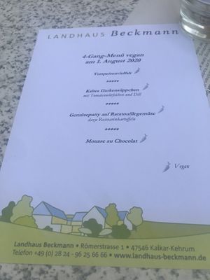 4-Gang-Menü at Landhaus Beckmann in Kalkar