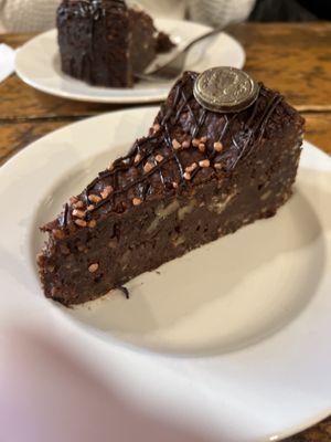 Vegan Brownie Cake  at Chocolate House - Herbes in Luxembourg City