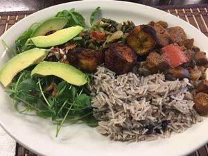 Rice ‘nd Peas at V’s  at V's Caribbean in Toronto