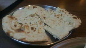 vegan naan  at Woodlands in Lauderhill