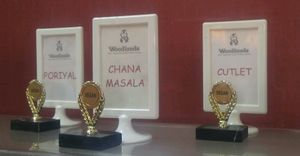 buffet with vegan options at Woodlands in Lauderhill