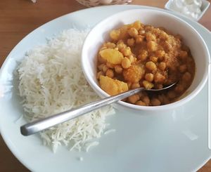 Kichererbsencurry at Fleischfrei in Dusseldorf