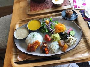 Assorted plate at Dechibica in Yomitan