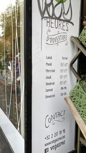 Horaires   at Vegasme in Brussels