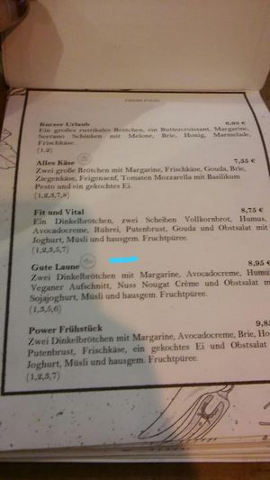 One vegan breakfast (they also have vegan pancakes). at Fresh INN - Holm in Flensburg