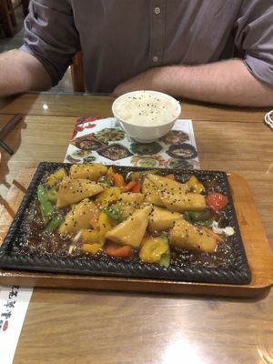Sizzling Teriyaki Tofu at Huan Hua - Spirit Vegetarian Cottage in Kaohsiung