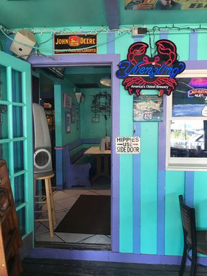 Hippies use side door at RC Otters in Captiva
