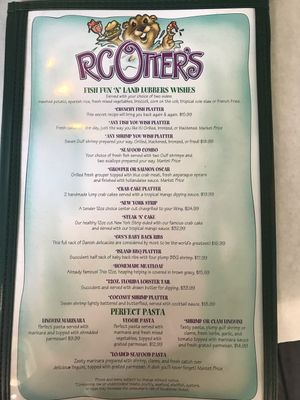 Pasta on the bottom at RC Otters in Captiva