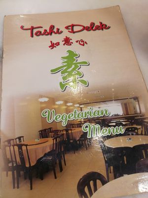 Menu at Tashi Delek in Seremban