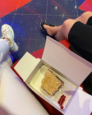 caramel cake at Wegarnik in Zielona Gora