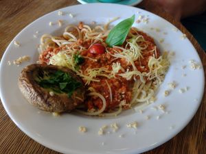Spaghetti Bolognese (delicious 😋 at Wegarnik in Zielona Gora