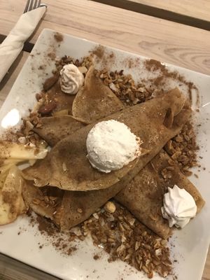 pancakes with apple (dish of the month) at Wegarnik in Zielona Gora