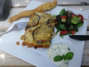 Musaka z bakłażana at Wegarnik in Zielona Gora