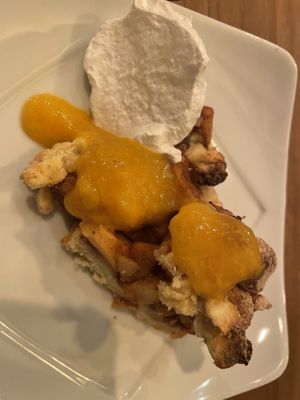 Apple and pear crumble   at Robin Food in Amsterdam